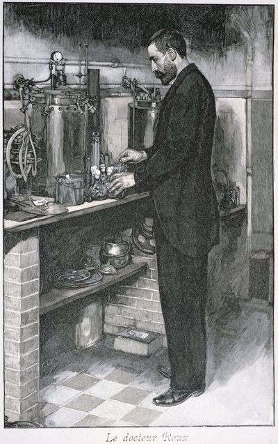 Dr. Pierre Emile Roux (1853-1933) a La Revue Illustre-ből, 1894. október 1. alkotó: French School