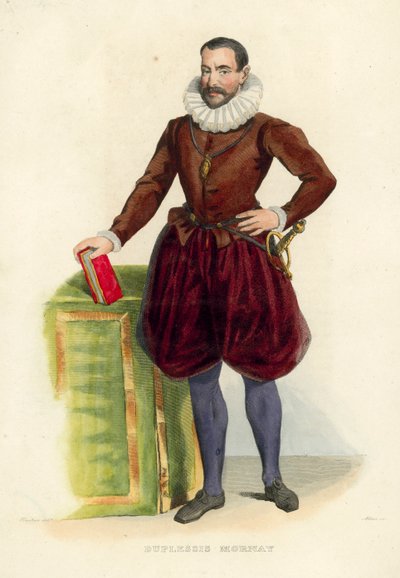 Duplessis Mornay (színes metszet) alkotó: French School
