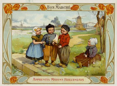 Holland gyerekek vitorlást néznek alkotó: French School