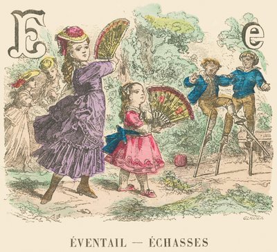 E: Legyező — gólyalábasok alkotó: French School