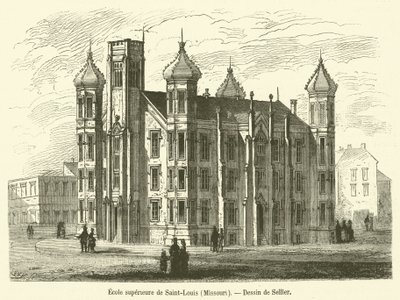 St. Louis High School, Missouri (metszet) alkotó: French School