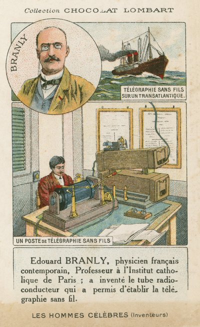 Edouard Branly francia fizikus és feltaláló alkotó: French School