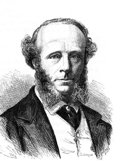Edward Orange Wildman WITEHOUSE (1816-1890), angol villamosmérnök a transzatlanti távírókábelen. Metszet 1868 alkotó: French School