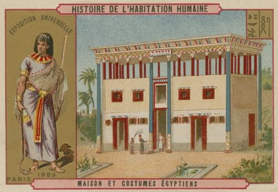 Egyiptomi ház és jelmezek alkotó: French School