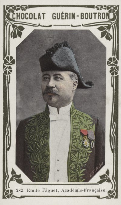 Emile Faguet, Academie-Francaise (színes fotó) alkotó: French School