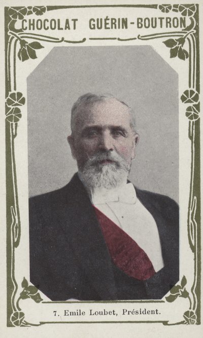 Emile Loubet elnök (színes fotó) alkotó: French School