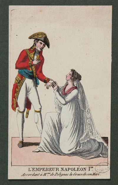 I. Napóleon császár Madame de Polignac szerint férje kegyelméből alkotó: French School