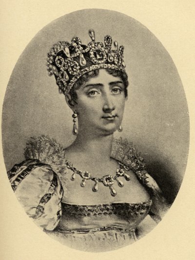 Josephine császárné (1763-1814) illusztrációja a "Kis utazások a híres nők otthonaiba" című könyvből, 1897-ben alkotó: French School