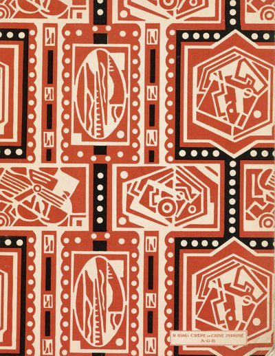 End Paper az Art-Gout_Beaute-tól, 1920-as évek (pochoir nyomtatás) alkotó: French School