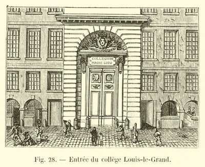 Belépés a Louis-le-Grand College-ba alkotó: French School