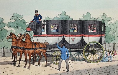 „Entreprise Generale des Umnibus”, vésette Delpech, Párizs alkotó: French School