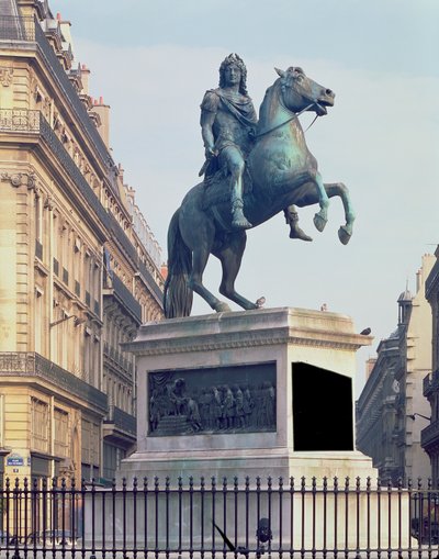 XIV. Lajos király (1816-22) lovas szobra (bronz) alkotó: French School