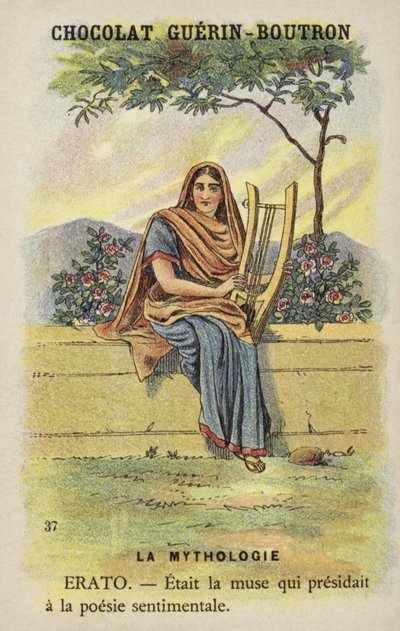 Erato, a líra múzsája alkotó: French School