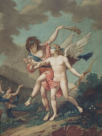 Eros vezette Madness, metszett Godefroy alkotó: French School
