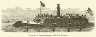 Egyesült Államok, New Ironsides (metszet) alkotó: French School