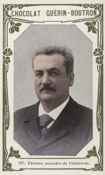 Etienne belügyminiszter (színes fotó) alkotó: French School