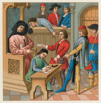 Európa középkori jelmez alkotó: French School