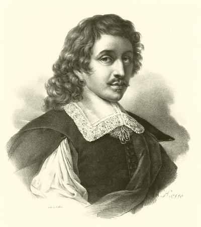 Eustache Le Sueur vagy Lesueur, portré (metszet) alkotó: French School