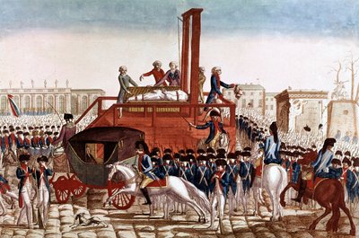 XVI. Lajos francia kivégzése, január 21 alkotó: French School