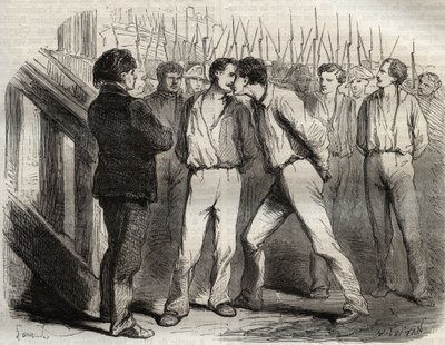 La Rochelle négy őrmesterének kivégzése 1822. szeptember 21-én: Bories, Raoulx, Gaubin, Pommier - Raoulx, aki át kellett volna haladnia az elsőn, arra kérte, hogy ölelje át társait - Armand „Causes de tous les peuples” vésése Fouquier (1817-18?) 18 alkotó: French School