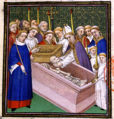 Exhumation and canonozation of St. Louis alkotó: French School