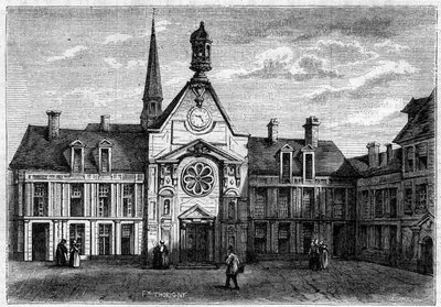 Az 1634 és 1757 között épült, 1861-ben felújított Gyógyíthatatlan Női Kórház külső képe. Laennec Kórháznak is hívják. Párizs alkotó: French School