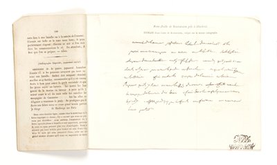 Kivonat Bonaparte leveléből, a „Portefeuille de Buonaparte pris à Charleroi le 18 juin 1815” (toll és tinta papíron) című kötetből alkotó: French School