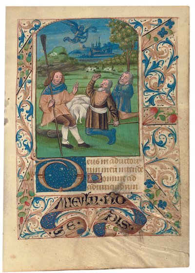 F. 37 Angyali üdvözlet a pásztoroknak, 1480 körül alkotó: French School