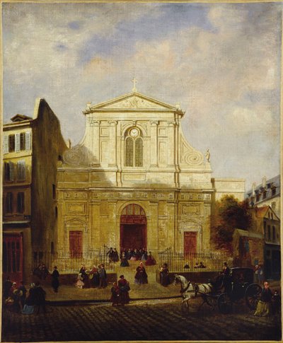 Blancs-Manteaux-i templom homlokzata alkotó: French School