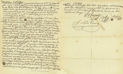 Marie Antoinette végrendeletének fakszimile alkotó: French School