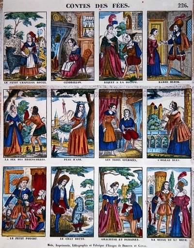 Tündértörténetek, 1840 körül (színes litó) alkotó: French School