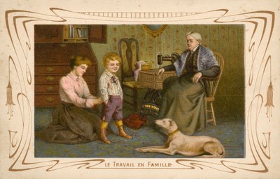 Családi munka (chromolitho) alkotó: French School