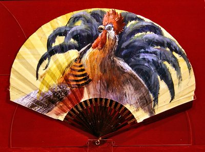 Duvelleroy et Cie által készített "Chantecler"-rel díszített ventilátor alkotó: French School