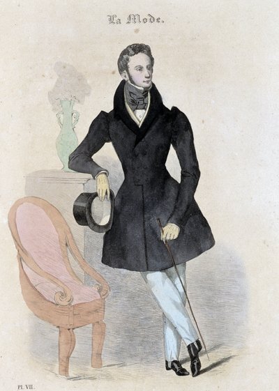 Férfias divat – a „” Journal des tailors”-ban” alkotó: French School