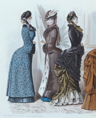 Divattányér a Le Moniteur de la Mode-tól, 1882 alkotó: French School