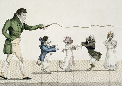 Divatos kutyák, 35-ös lemez a Le Bon Genre-ből, 1808 alkotó: French School