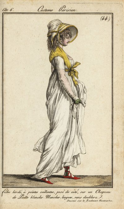 Divatos nő a Blvd. Montmartre alkotó: French School