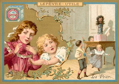 Félelem (chromolitho) alkotó: French School