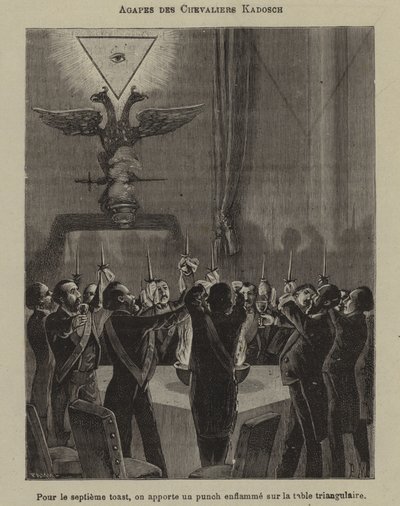 Kadosch lovagok ünnepe (metszet) alkotó: French School