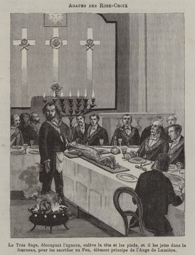 A Rose Croix ünnepe (metszet) alkotó: French School