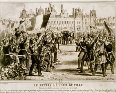 Februári forradalom 1848 (litográfia) alkotó: French School