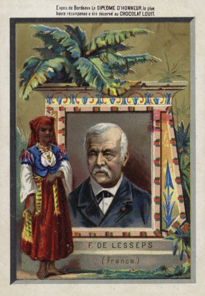 Ferdinand de Lesseps francia vállalkozó és csatornaépítő alkotó: French School