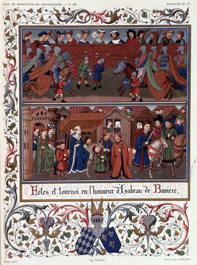 Fesztiválok és versenyek a bajor Isabeau (Isabelle, Elisabeth) tiszteletére (1371-1435) alkotó: French School