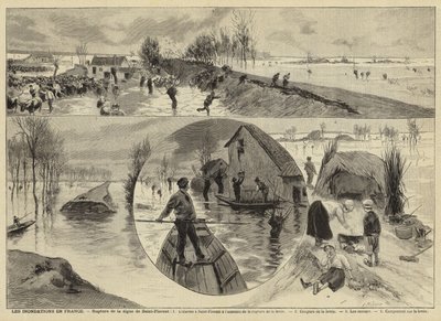 Árvíz Franciaországban, 1897 alkotó: French School