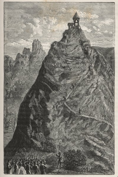 Florin Perier Torricelli-kísérletet készít a Puy de Dome csúcsán, szeptember 19. alkotó: French School