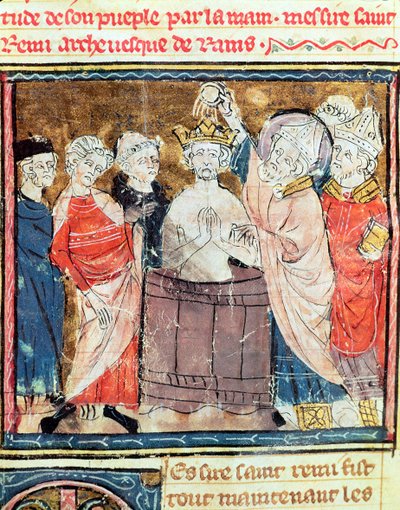 Fol.11r St. Remigius, Rheims püspöke alkotó: French School