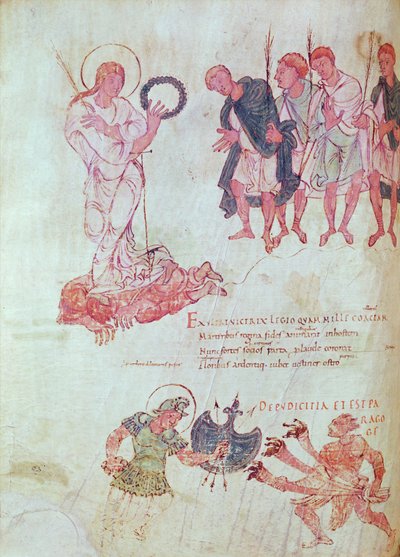 Fol.15.083 Prudentius Psychomachiából alkotó: French School