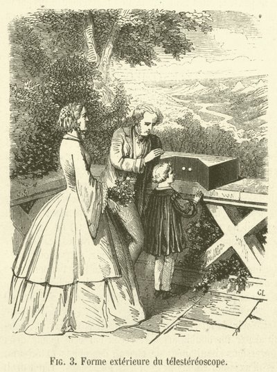 A telesztereoszkóp külső formája (metszet) alkotó: French School