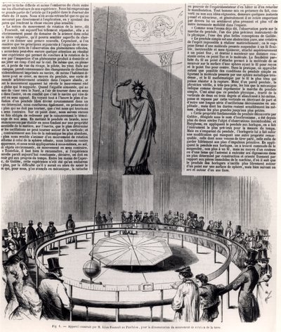 Foucault ingája a párizsi Pantheonban, 1852 körül alkotó: French School