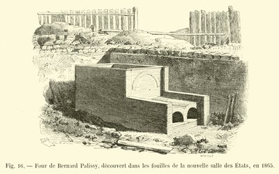 Négy Bernard Palissy, amelyet az új Salle des Etats ásatásai során fedeztek fel 1865-ben alkotó: French School